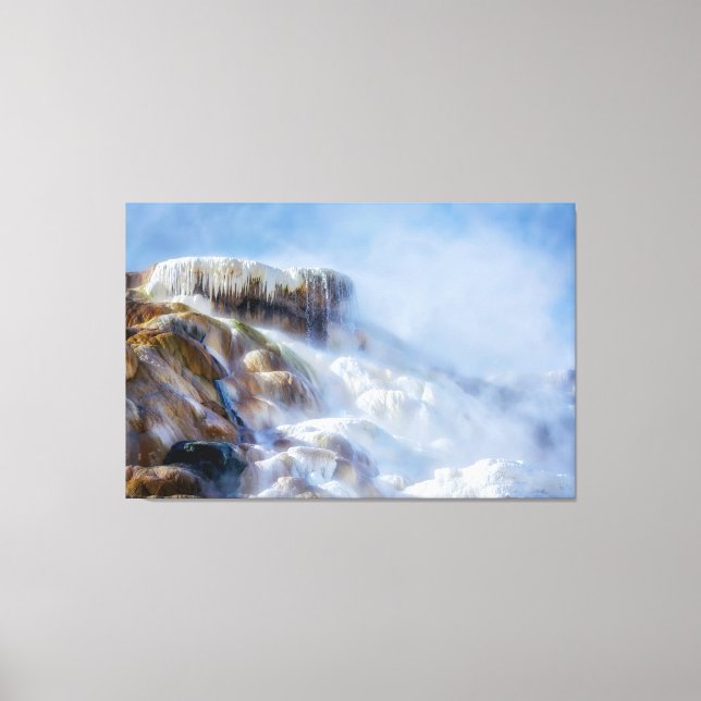 Yellowstone Mammoth Falls Canvas Art (Framsida)