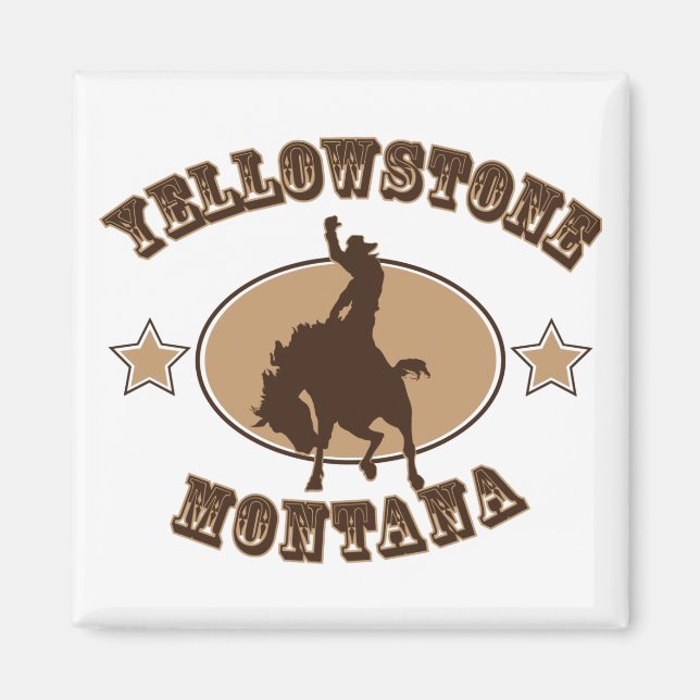 Yellowstone Montana Magnet (Framsidan)