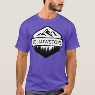 Yellowstone Montana Mountains och Träd 1 T Shirt