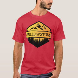 Yellowstone Montana Mountains och Träd TShirt T Shirt