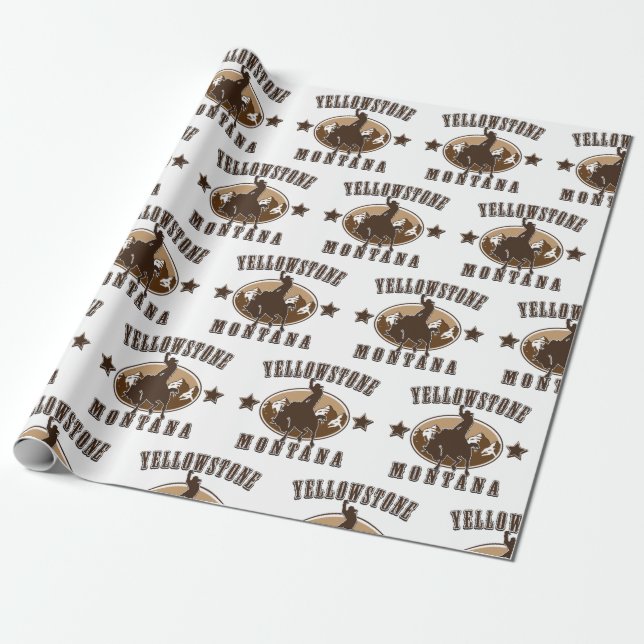 Yellowstone Montana Presentpapper (Utrullad)