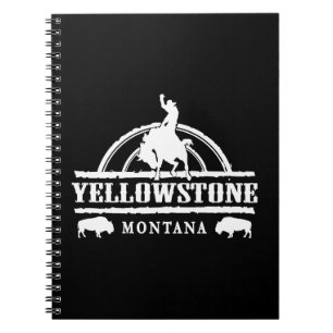 Yellowstone Montana Rodeo Cowboy Anteckningsbok
