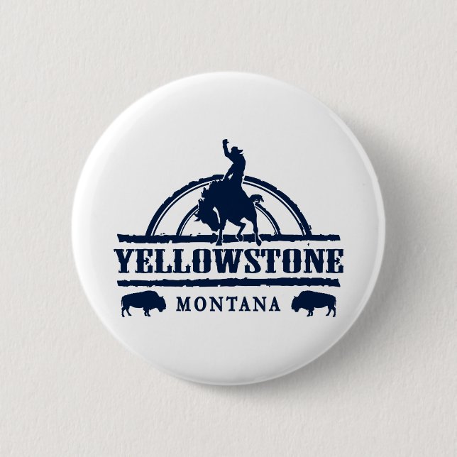 Yellowstone Montana Rodeo Cowboy Knapp (Framsida)