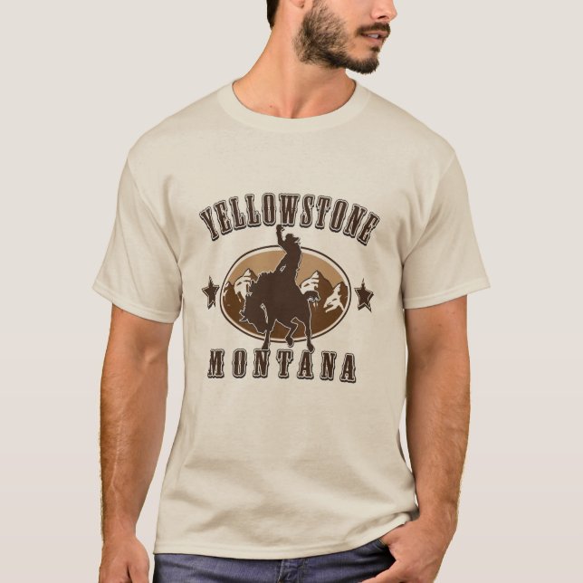 Yellowstone Montana T Shirt (Framsida)