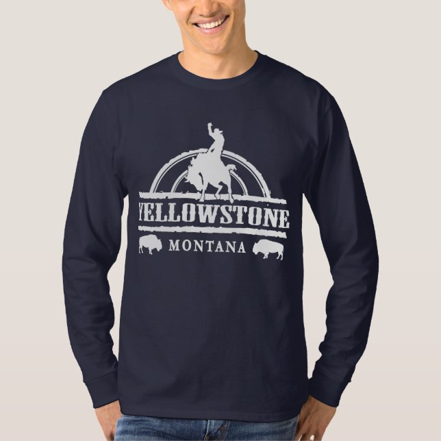Yellowstone Montana T Shirt (Framsida)