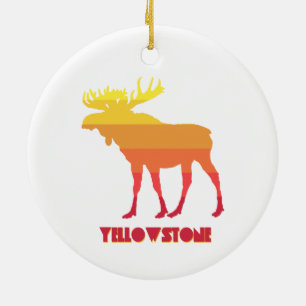 Yellowstone Moose Julgransprydnad Keramik