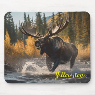 Yellowstone Moose Mouse Pad Musmatta