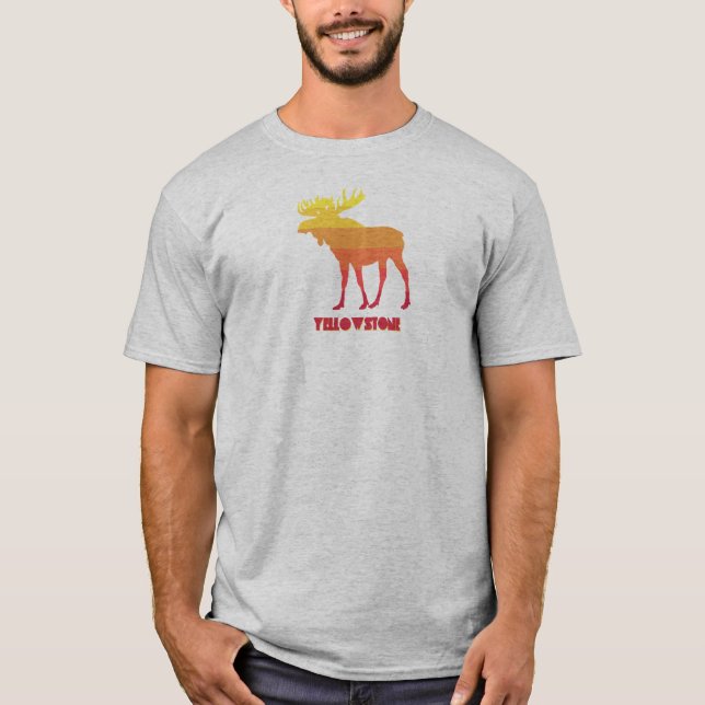 Yellowstone Moose T Shirt (Framsida)