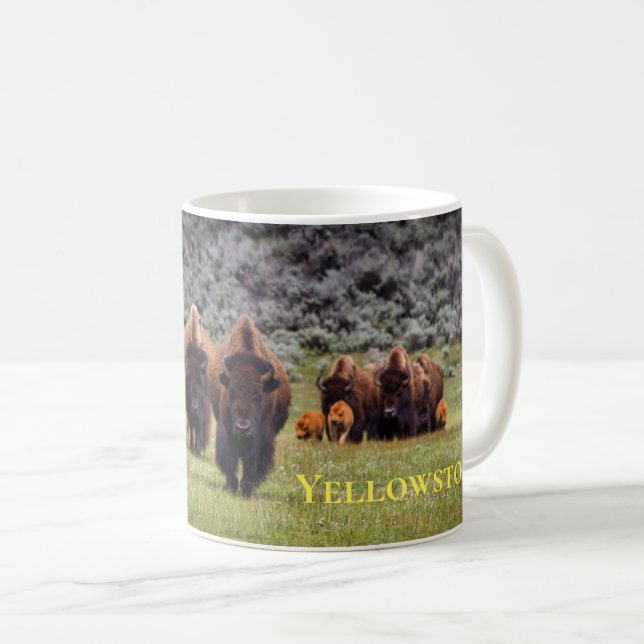 Yellowstone Mugg-Buffalo Kaffemugg (Framsida höger)