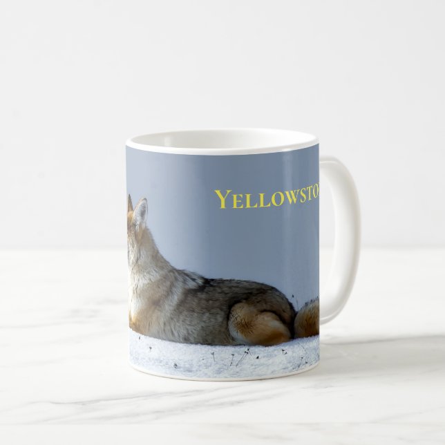 Yellowstone Mugg-Coyote Kaffemugg (Framsida höger)