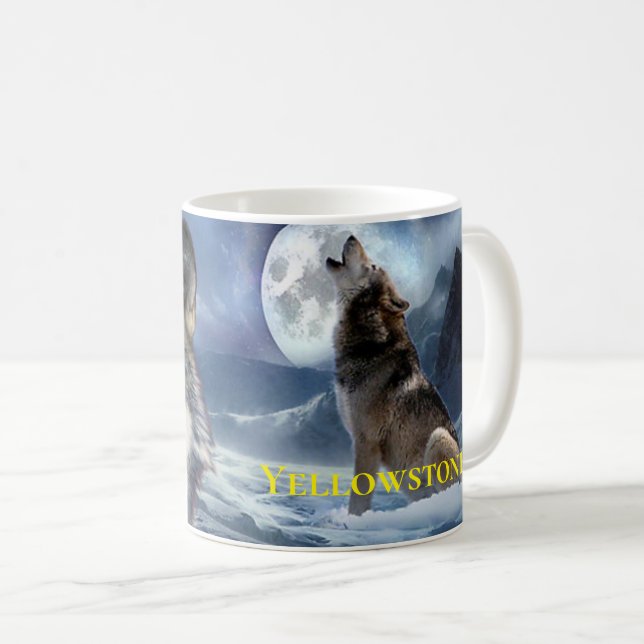 Yellowstone Mugg-Varg Kaffemugg (Framsida höger)