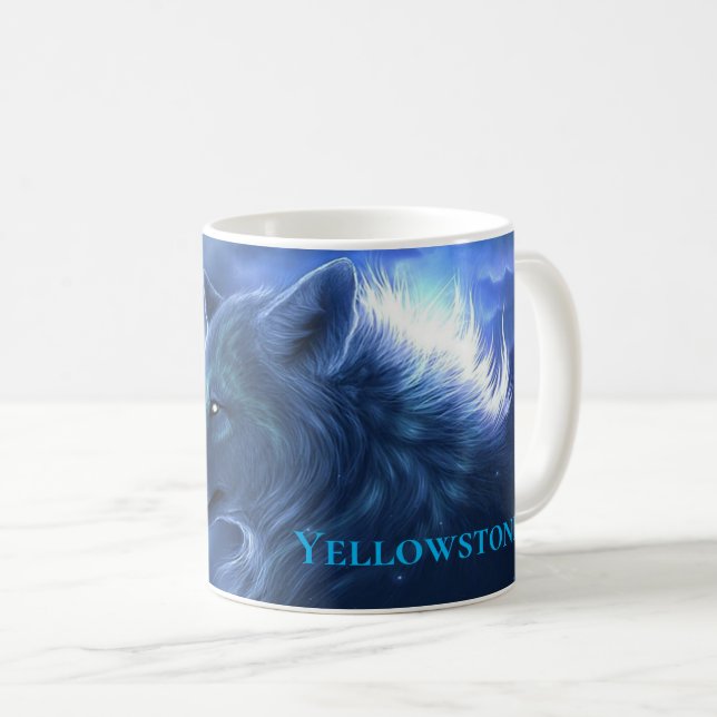 Yellowstone Mugg-Varg Kaffemugg (Framsida höger)