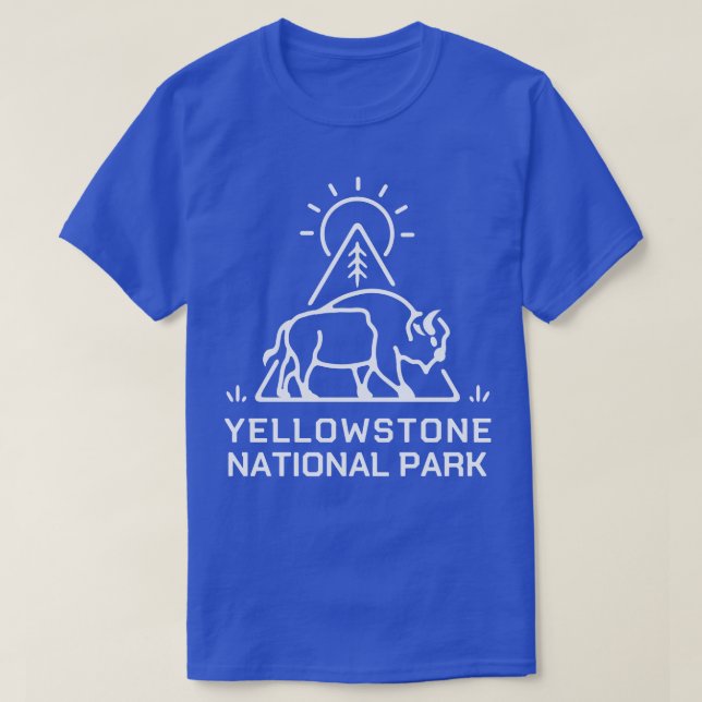 Yellowstone National Park 1 för Camping Hiking och T Shirt (Design framsida)