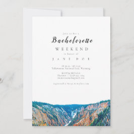 Yellowstone National Park Bachelorette Party Inbjudningar
