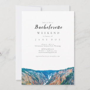 Yellowstone National Park Bachelorette Party Inbjudningar