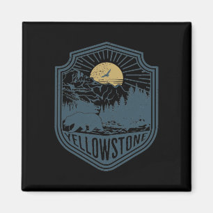 Yellowstone National Park Bear Nature Hickings Out Magnet