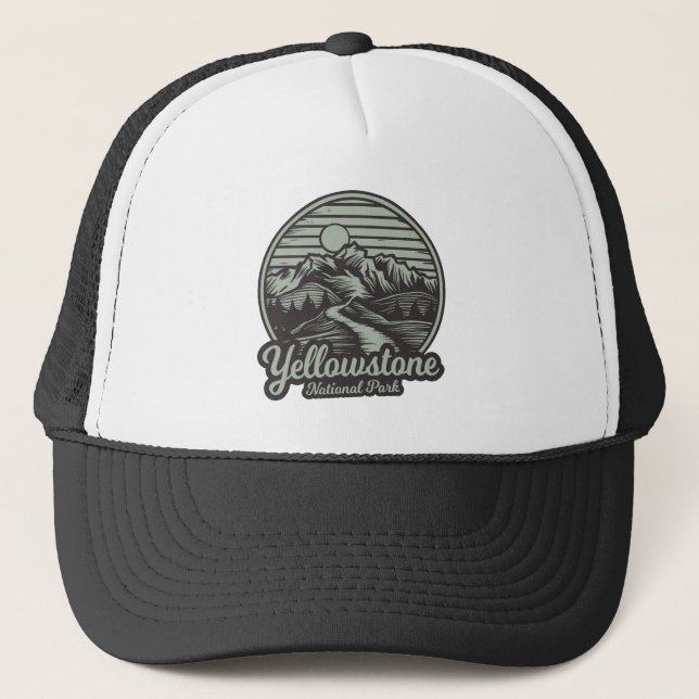Yellowstone National Park Bergstig Keps (Framsida)