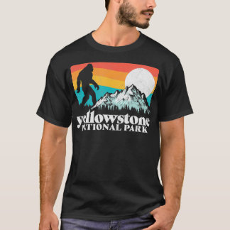 Yellowstone National Park Bigfoot Mountains T Shirt