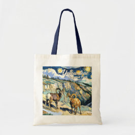 Yellowstone National Park Bighorn Sheep Van Gogh Tygkasse