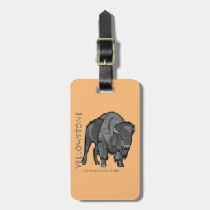 Yellowstone National Park Bison Bagagebricka