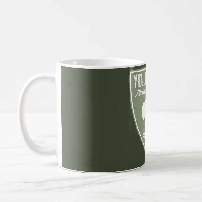 Yellowstone National Park Bison Kaffemugg (Vänster)