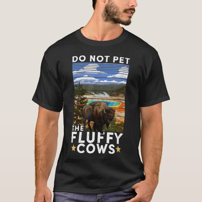 Yellowstone National Park Bison Rör Inte De T Shirt (Framsida)