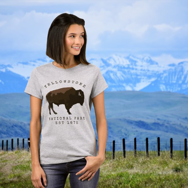 Yellowstone National Park Bison T-shirt (Skapare uppladdad)