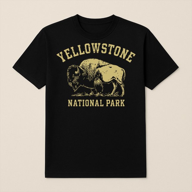 Yellowstone National Park Bison T Shirt (Skapare uppladdad)