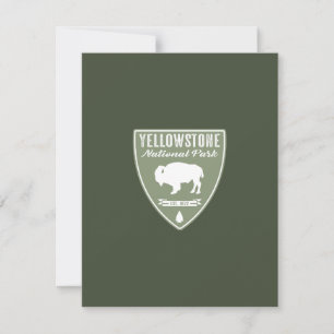 Yellowstone National Park Bison Tack Kort