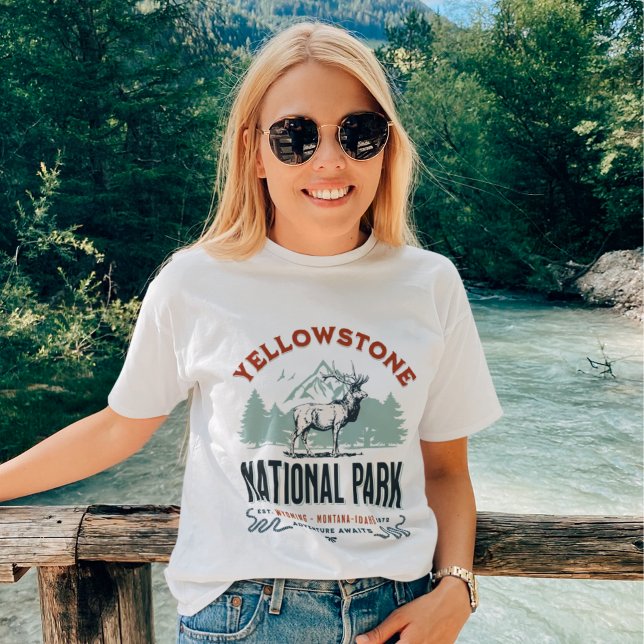 Yellowstone National Park Cute Landscape T Shirt (Skapare uppladdad)