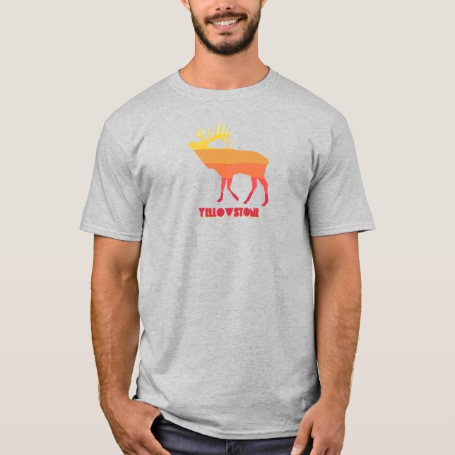 Yellowstone National Park Elk T Shirt (Framsida)