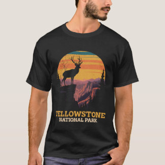 YELLOWSTONE NATIONAL PARK EST. 1872 Wyoming USA Mo T Shirt