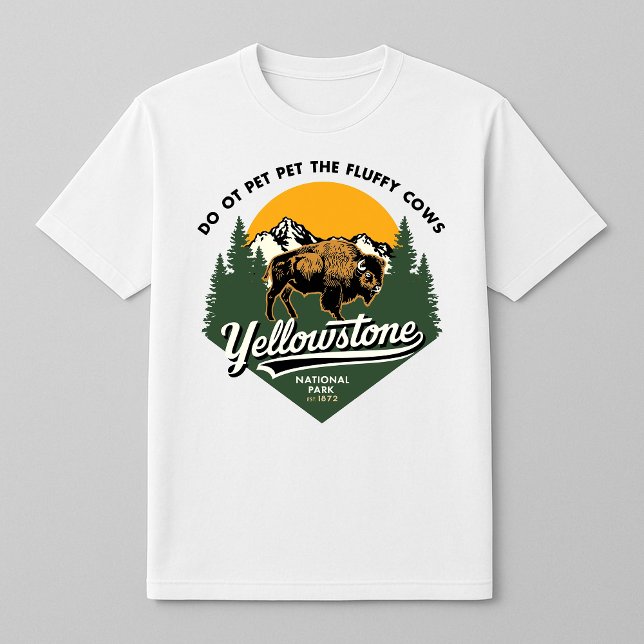 Yellowstone National Park Fluffy Cows T Shirt (Skapare uppladdad)