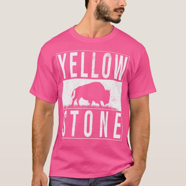 Yellowstone National Park for Hiking and Camping T Shirt (Framsida)