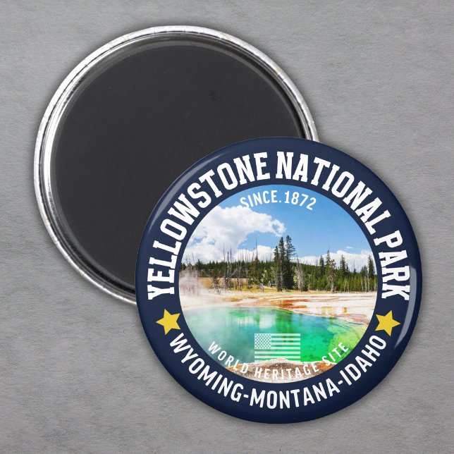 Yellowstone National Park Forest Landscape Magnet (Skapare uppladdad)