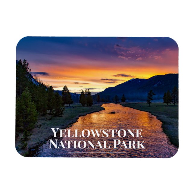 Yellowstone National Park Fridge Magnet (Horisontell)