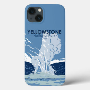 Yellowstone National Park Gamle Faithful Vintage 