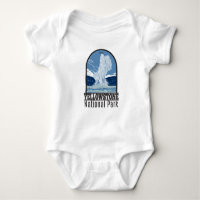 Yellowstone National Park Gamle Faithful Vintage