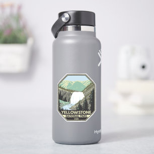 Yellowstone National Park Gibbon Falls Vintage Klistermärken