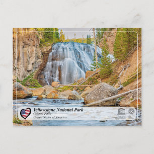 Yellowstone National Park - Gibbon Falls Vykort