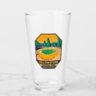 Yellowstone National Park God God Bassäng Retro Glaskopp