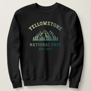 Yellowstone National Park Gradient Hiking Camping T Shirt
