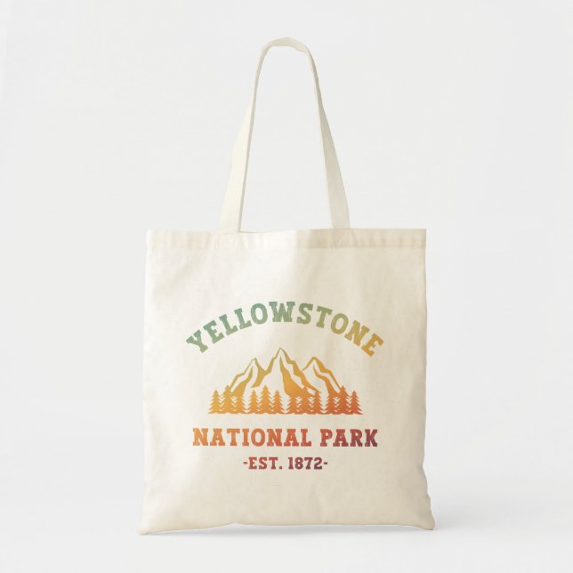 Yellowstone National Park Gradient Hiking Camping Tygkasse (Framsidan)