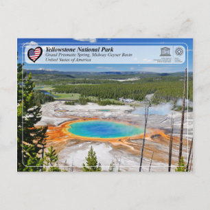 Yellowstone National Park - Grand Prismatic Vår Vykort