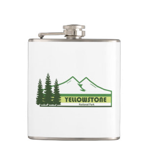 Yellowstone National Park Grönt Rand Fickplunta