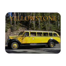 Yellowstone National Park Gult Historic Buss Tour Magnet