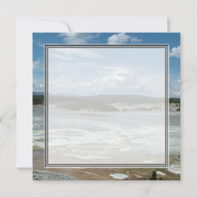 Yellowstone National Park hett land, geyser (Framsida)