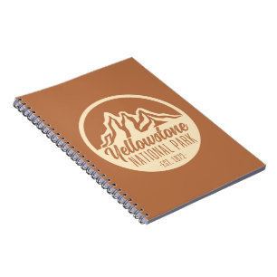 Yellowstone National Park Hiking Camping Anteckningsbok