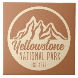 Yellowstone National Park Hiking Camping Kakelplatta