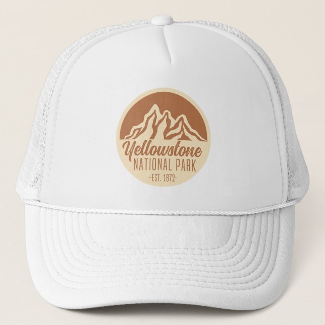 Yellowstone National Park Hiking Camping Keps (Framsida)